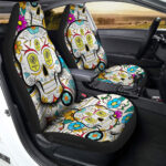 Nashville SC Car Seat Covers Custom Sugar Skull Car Accessories