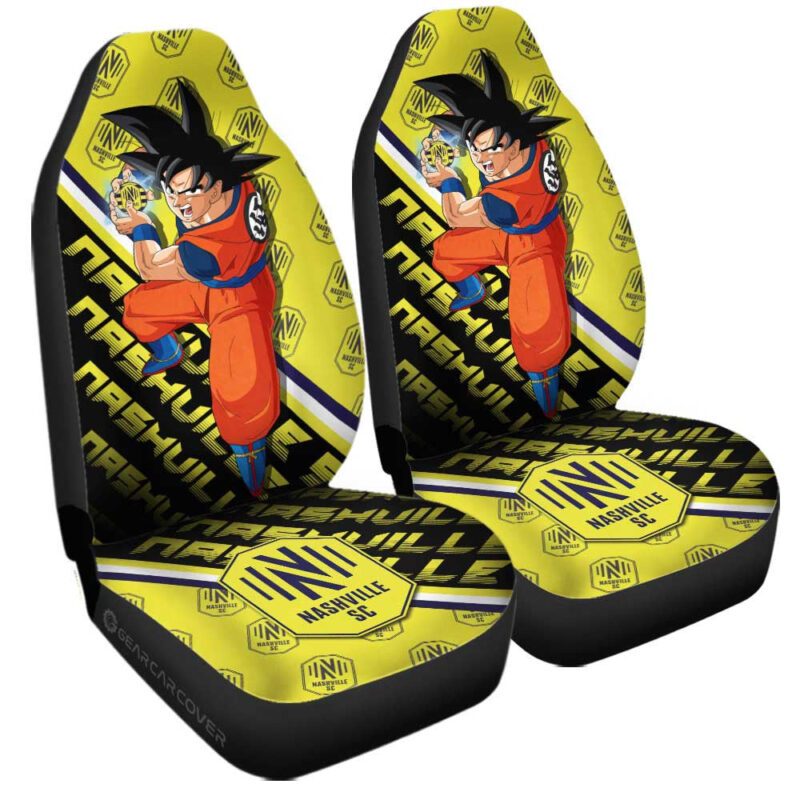Nashville SC Car Seat Covers Goku Car Accessories For Fans