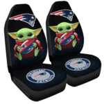 New England Patriots Car Seat Covers Baby Yoda Car Accessories For Fan