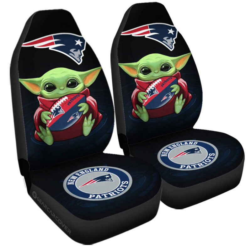 New England Patriots Car Seat Covers Baby Yoda Car Accessories For Fan