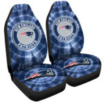 New England Patriots Car Seat Covers Custom Tie Dye Car Accessories