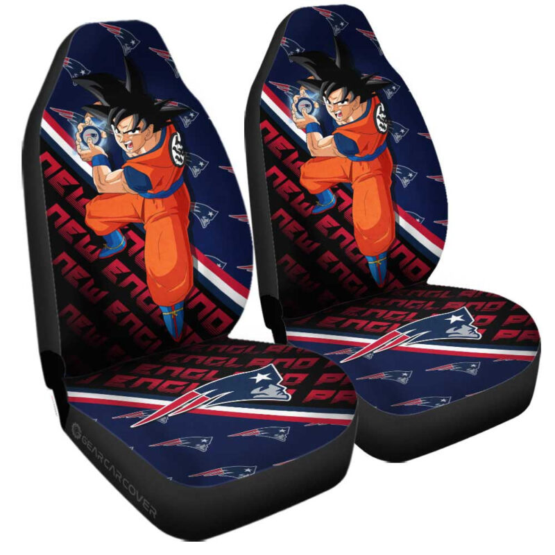 New England Patriots Car Seat Covers Goku Car Accessories For Fans