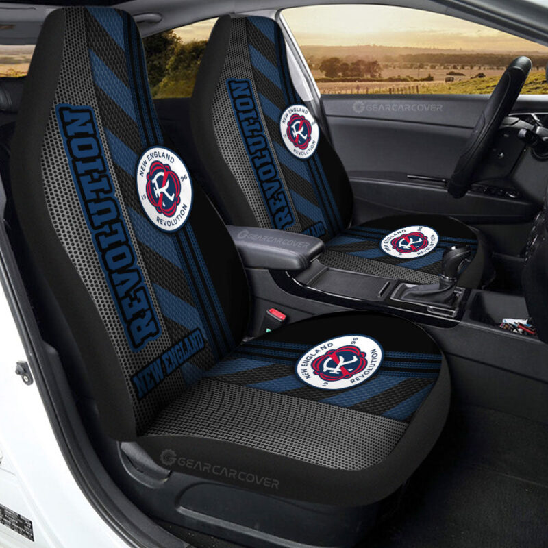 New England Revolution Car Seat Covers Custom Car Accessories