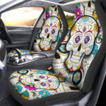 New England Revolution Car Seat Covers Custom Sugar Skull Car Accessories