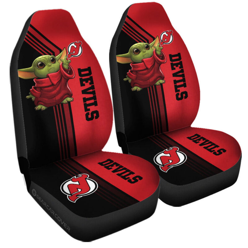New Jersey Devils Car Seat Covers Baby Yoda Car Accessories