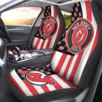 New Jersey Devils Car Seat Covers Custom US Flag Style