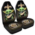 New Orleans Saints Car Seat Covers Baby Yoda Car Accessories For Fan