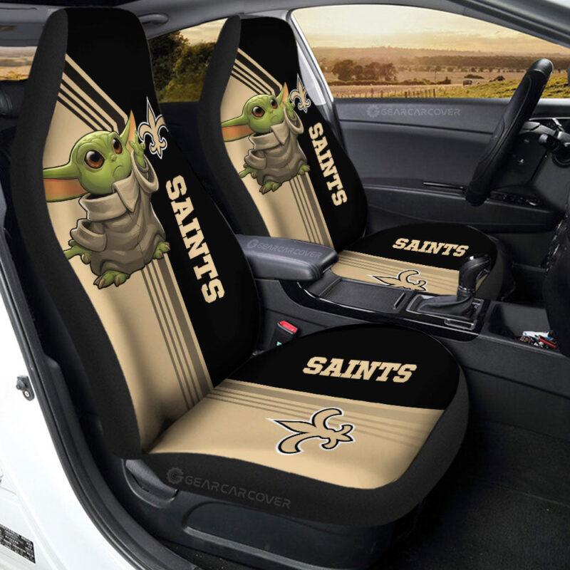 New Orleans Saints Car Seat Covers Baby Yoda Car Accessories