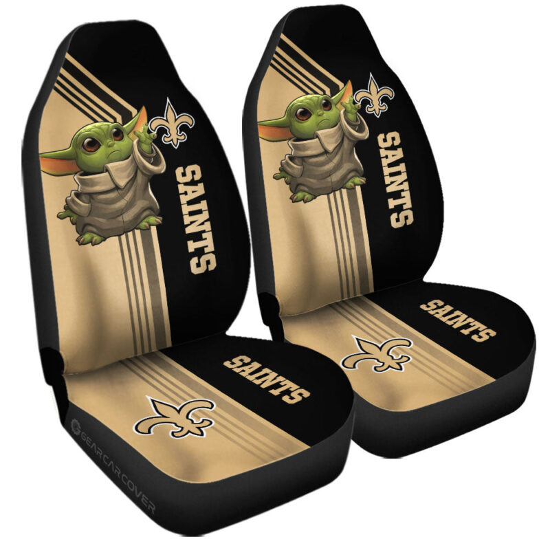 New Orleans Saints Car Seat Covers Baby Yoda Car Accessories