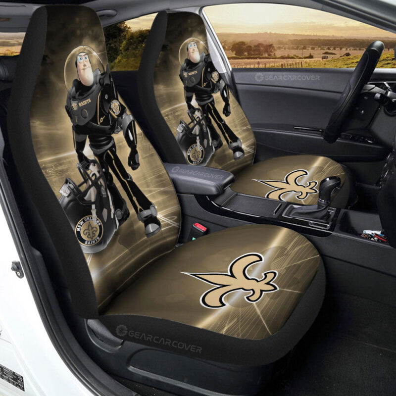 New Orleans Saints Car Seat Covers Buzz Lightyear Car Accessories For Fan