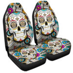 New Orleans Saints Car Seat Covers Custom Sugar Skull Car Accessories