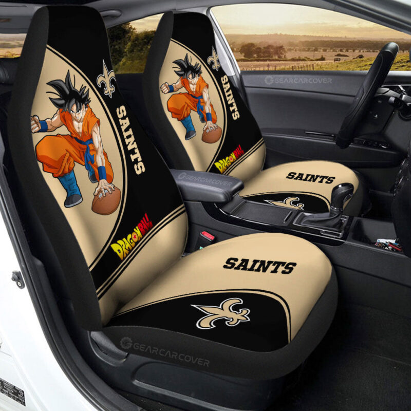 New Orleans Saints Car Seat Covers Goku Car Accessories For Fans