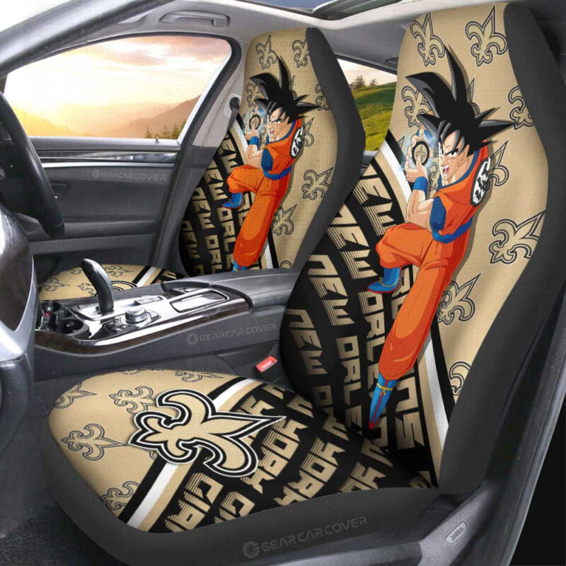 New Orleans Saints Car Seat Covers Goku Car Accessories For Fans