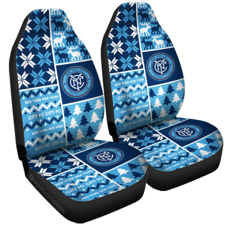 New York City FC Car Seat Covers Custom Ugly Style Car Accessories