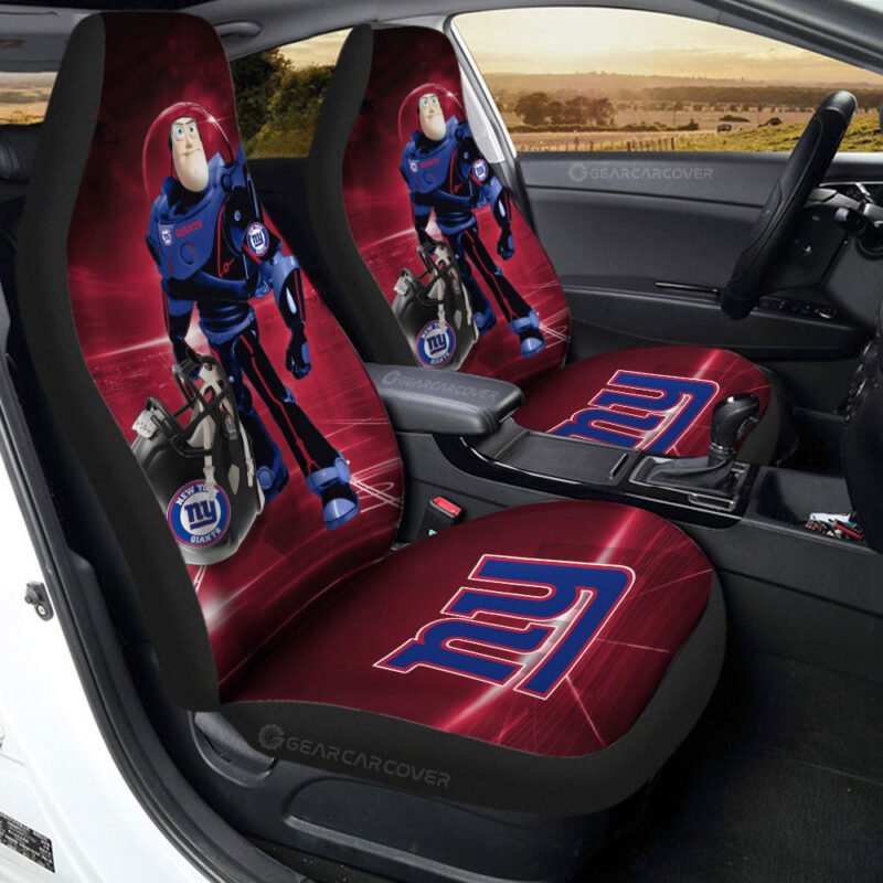 New York Giants Car Seat Covers Buzz Lightyear Car Accessories For Fan