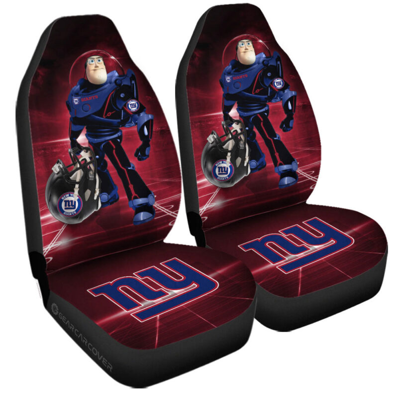 New York Giants Car Seat Covers Buzz Lightyear Car Accessories For Fan