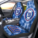 New York Giants Car Seat Covers Custom Tie Dye Car Accessories