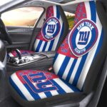 New York Giants Car Seat Covers Custom US Flag Style