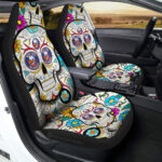 New York Islanders Car Seat Covers Custom Sugar Skull Car Accessories