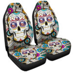 New York Islanders Car Seat Covers Custom Sugar Skull Car Accessories