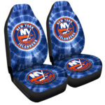 New York Islanders Car Seat Covers Custom Tie Dye Car Accessories