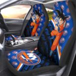 New York Islanders Car Seat Covers Goku Car Decorations For Fans