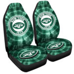 New York Jets Car Seat Covers Custom Tie Dye Car Accessories