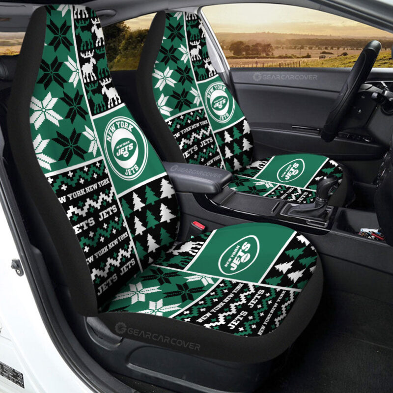 New York Jets Car Seat Covers Custom Ugly Style Car Accessories