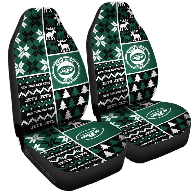 New York Jets Car Seat Covers Custom Ugly Style Car Accessories