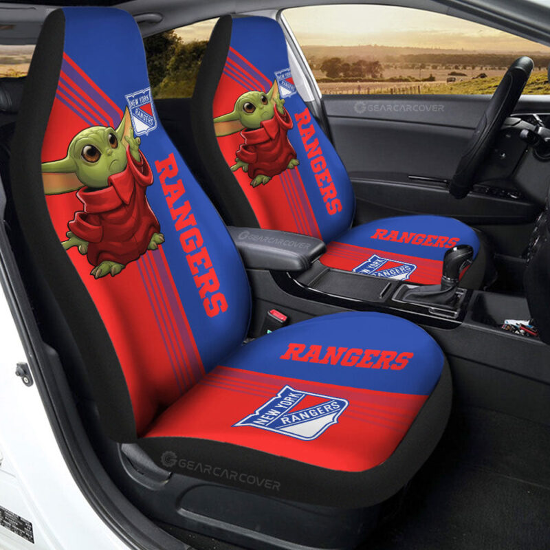 New York Rangers Car Seat Covers Baby Yoda Car Accessories