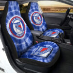 New York Rangers Car Seat Covers Custom Tie Dye Car Accessories