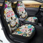 New York Red Bulls Car Seat Covers Custom Sugar Skull Car Accessories