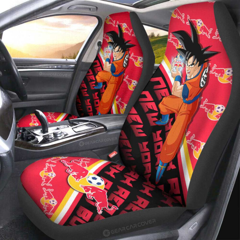 New York Red Bulls Car Seat Covers Goku Car Accessories For Fans