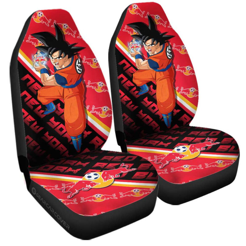 New York Red Bulls Car Seat Covers Goku Car Accessories For Fans