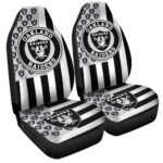 Oakland Raiders Car Seat Covers Custom US Flag Style