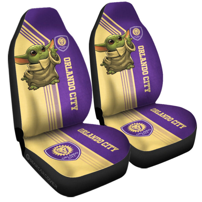 Orlando City SC Car Seat Covers Baby Yoda Car Accessories