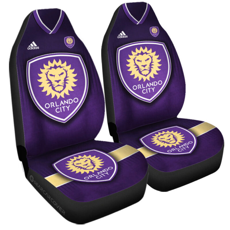 Orlando City SC Car Seat Covers Custom Car Accessories For Fans