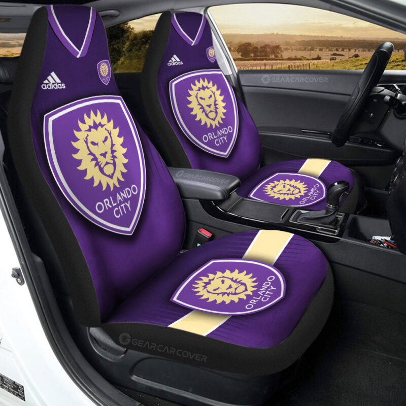 Orlando City SC Car Seat Covers Custom Car Accessories For Fans