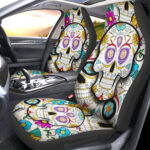 Orlando City SC Car Seat Covers Custom Sugar Skull Car Accessories
