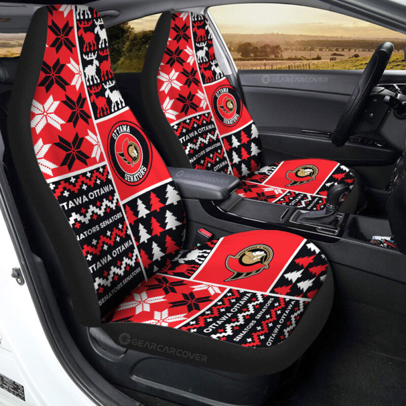 Ottawa Senators Car Seat Covers Custom Ugly Style Car Accessories