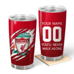 Personalized Liverpool V2 Stainless Tumbler 20oz 30oz Cup