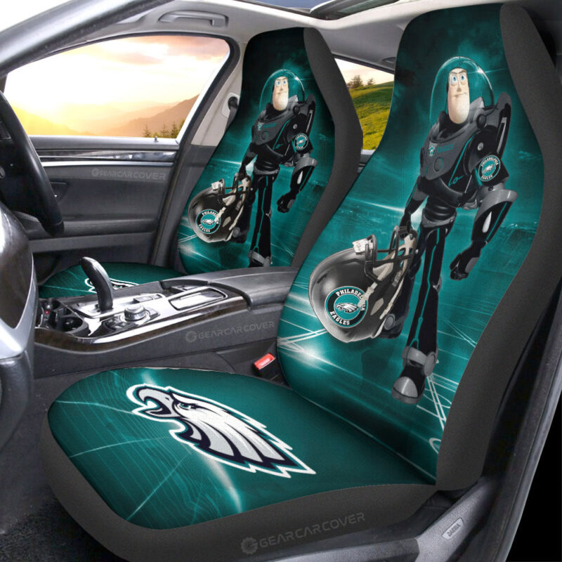 Philadelphia Eagles Car Seat Covers Buzz Lightyear Car Accessories For Fan Philadelphia Eagles Car Seat Covers Buzz Lightyear Car Accessories For Fan
