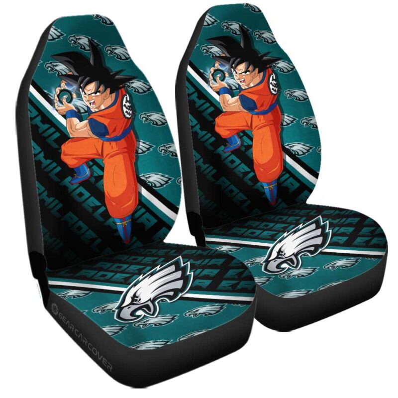 Philadelphia Eagles Car Seat Covers Goku Car Decorations For Fans