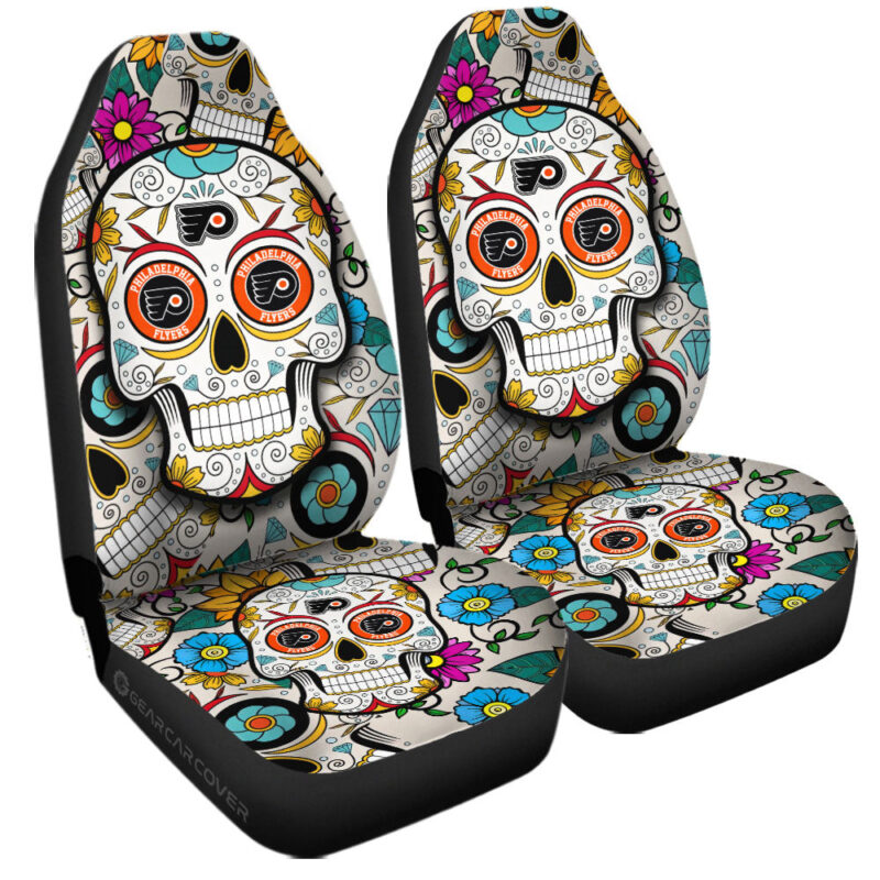 Philadelphia Flyers Car Seat Covers Custom Sugar Skull Car Accessories