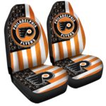 Philadelphia Flyers Car Seat Covers Custom US Flag Style