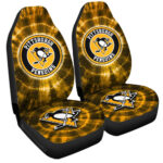 Pittsburgh Penguins Car Seat Covers Custom Tie Dye Car Accessories