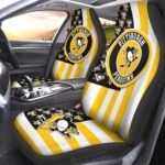 Pittsburgh Penguins Car Seat Covers Custom US Flag Style