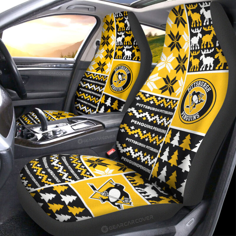 Pittsburgh Penguins Car Seat Covers Custom Ugly Style Car Accessories