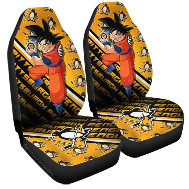 Pittsburgh Penguins Car Seat Covers Goku Car Decorations For Fans