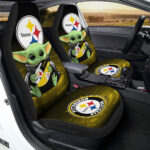 Pittsburgh Steelers Car Seat Covers Baby Yoda Car Accessories For Fan